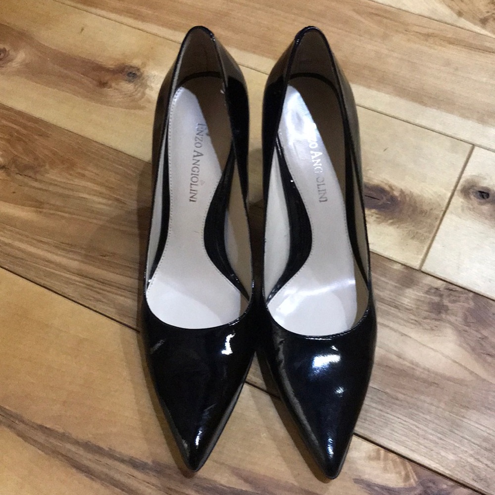 Enzo Angiolini Black Patent Heels